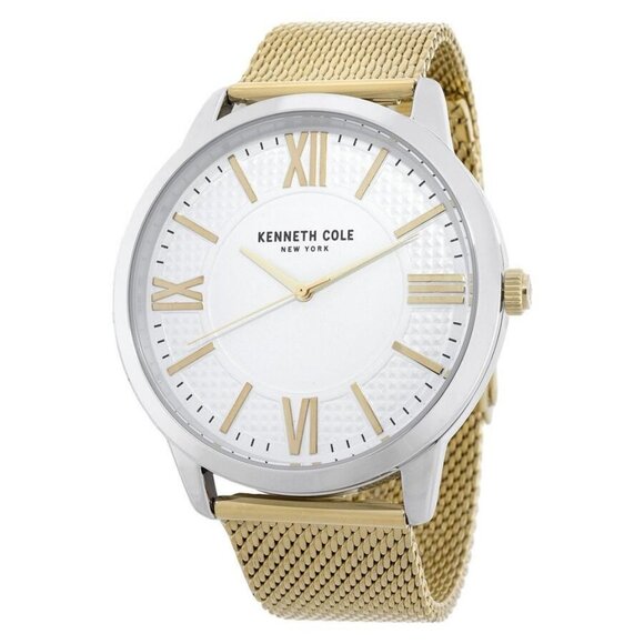 NWT Authentic Kenneth Cole New York Quartz White Dial Men's Watch - Picture 1 of 3